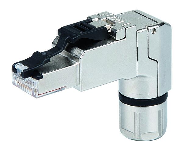 CONECTOR PROFINET; RJ-45; CAT. 6A; ACODADO; AWG 22; PLACA ANTI-TIRON (WAG100999 / 750-979/000-013)