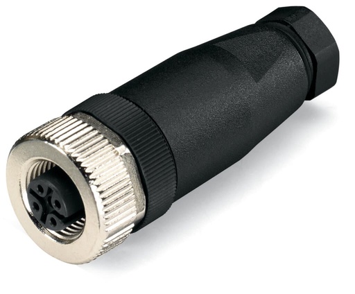 [WAG101305] CONECTORES CABLE DE SENSORES Y ACTUADORES; 4 POLOS; CONECTOR HEMBRA M12 AXIAL (WAG101305 / 756-9213/040-000)
